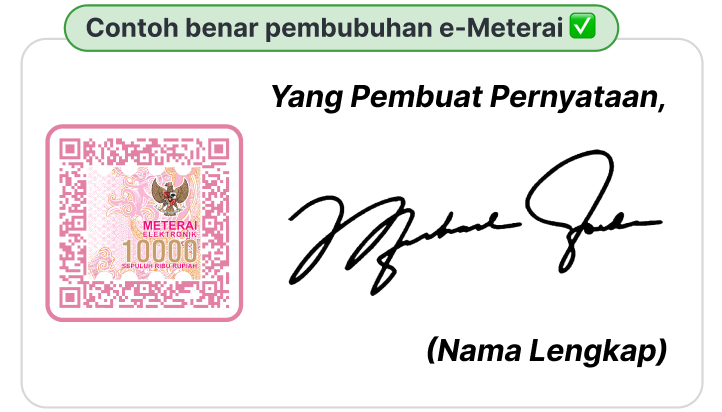 Ini Cara Tanda Tangan di e-Meterai yang Benar