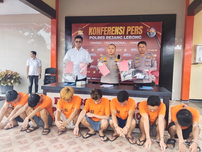 Ops Antik Nala  Polres RL Amankan Tujuh TSk dari 3 Kabupaten