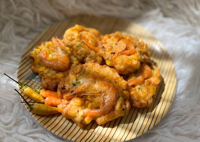 Resep Cemilan : Dadar Jagung Udang