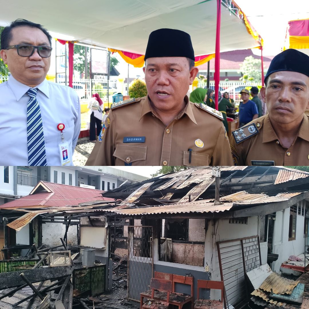 Kadis Dikbud Provinsi Pantau Kebakaran SMAN 1 RL