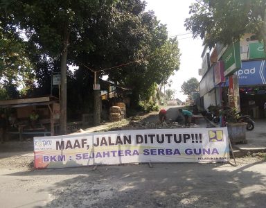 Jalan Nur Arifin Terputus, selama 2 Bulan bakal ditutup