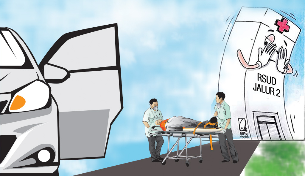 Pelayanan RSUD Jalur 2 Ditutup Sementara