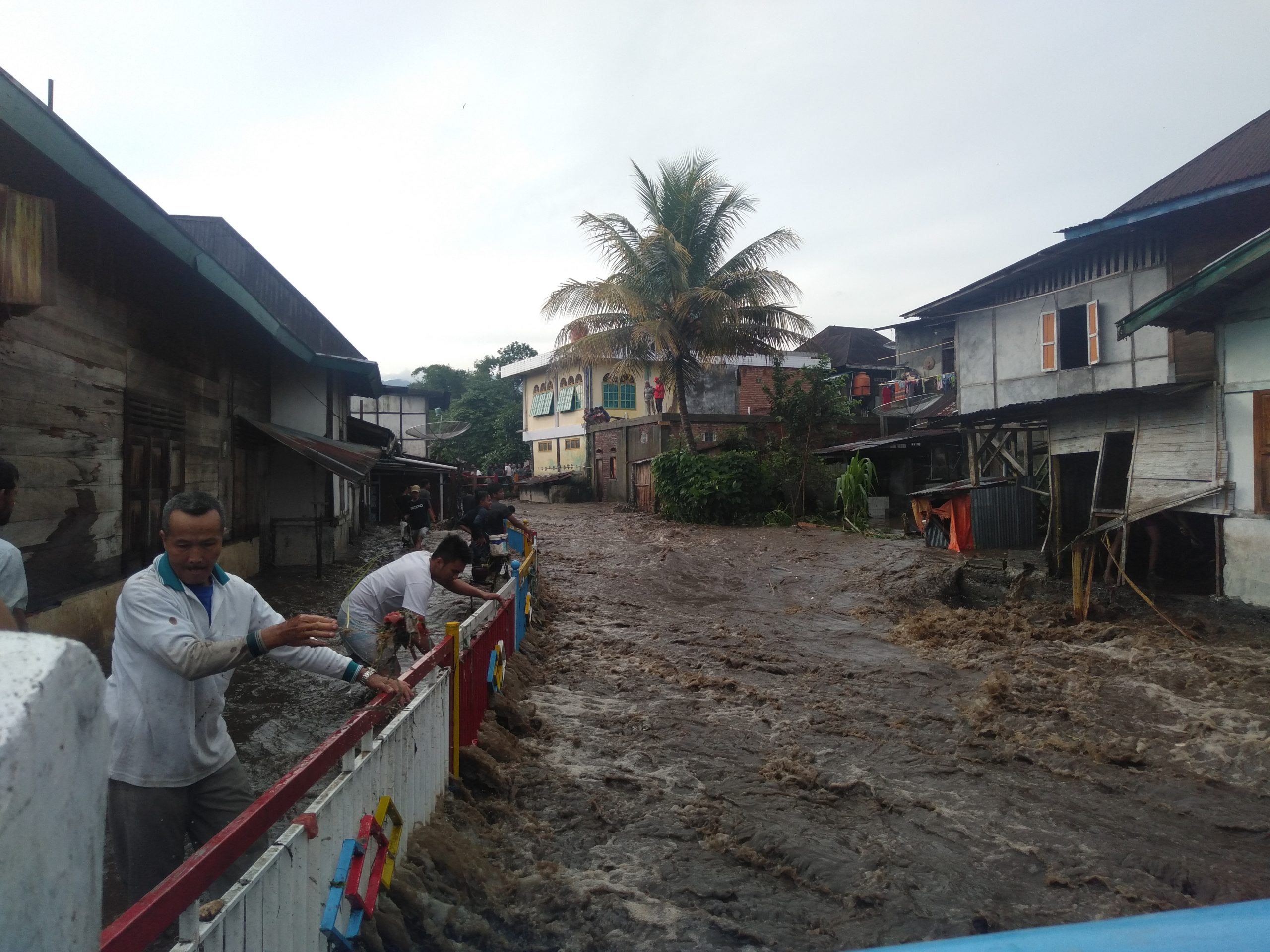 BREAKING NEWS : Sungai Air Putih Meluap, Ratusan Rumah Terendam Termasuk Persawahan