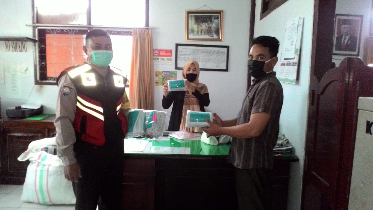 Polisi Awasi Pendistribusian Bantuan Masker