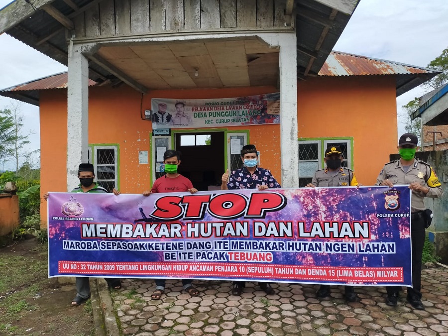 Polres dan Polsek Jajaran Sosialisasikan Pencegahan Karhutla