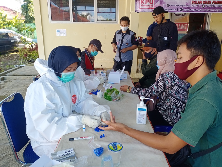 351 Anggota PPS Jalani Rapid Test