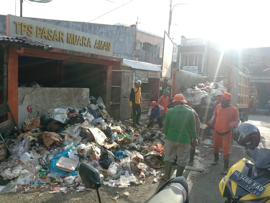 Tumpukan Sampah di TPS Sudah Diangkut
