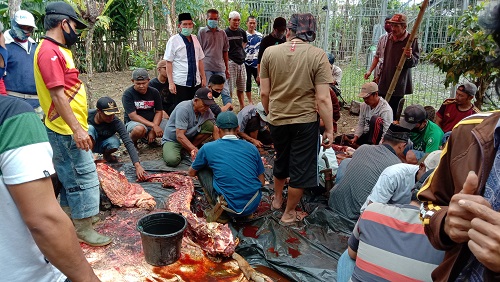 Kelompok Keluarga Air Duku Potong Hewan Kurban