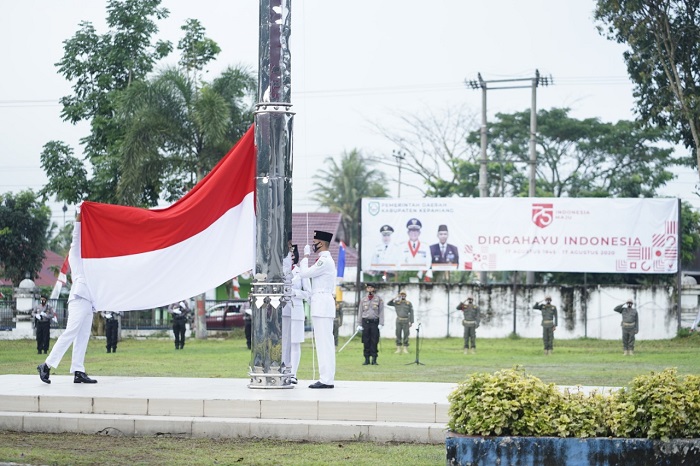 Upacara Peringatan HUT ke 75 RI Berlangsung Khidmat, 2 Makam Pahlawan Direlokasi