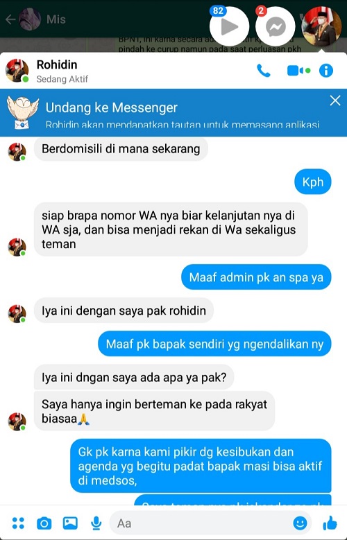 Waspada Akun Palsu Gubernur