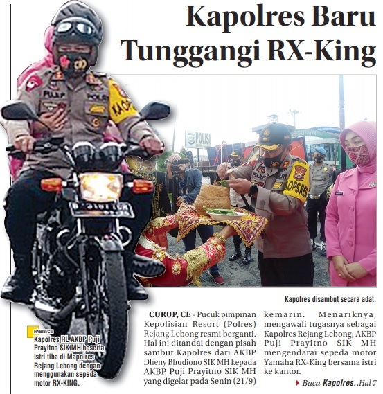 AKBP Puji Prayitno, Kapolres Baru Tunggangi RX-King