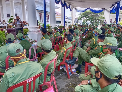 400 Linmas Dapat Pembekalan Pilkada