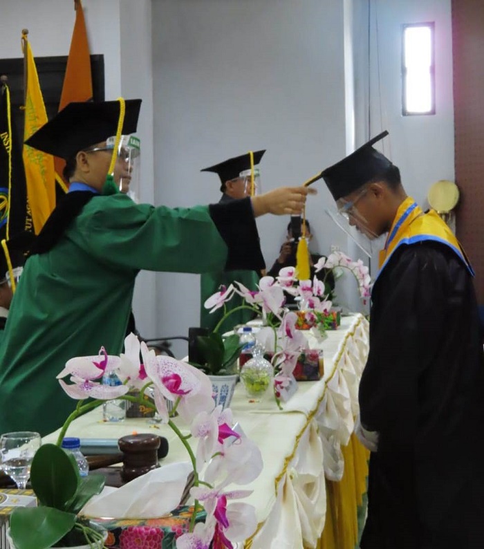 Wisuda IAIN Curup Dengan Prokes Ketat, Tanpa Dihadiri Orang Tua