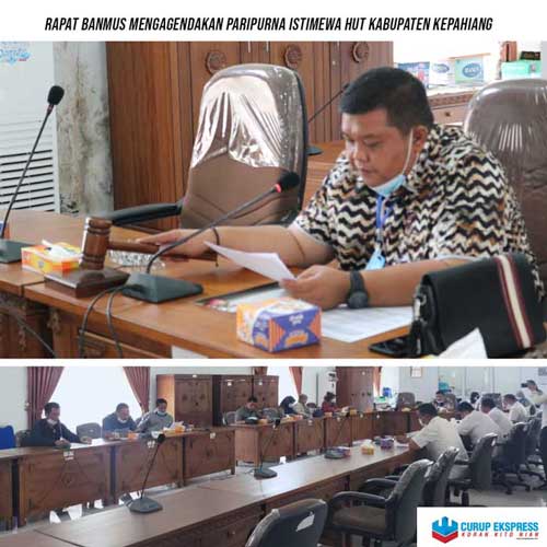 Rapat Banmus DPRD, Agendakan Paripurna Istimewa HUT Kepahiang ke 17