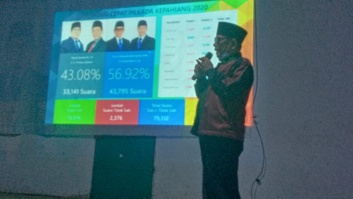 Final Hasil Hitungan Cepat Dayat-Nata Menang