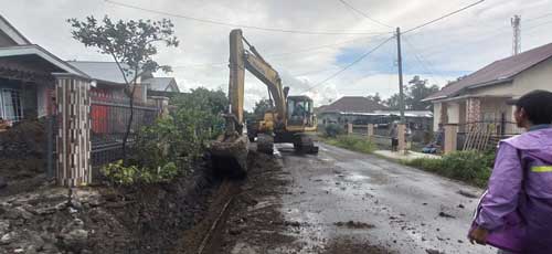 Langganan Banjir Jalan Desa Teladan di Perbaiki