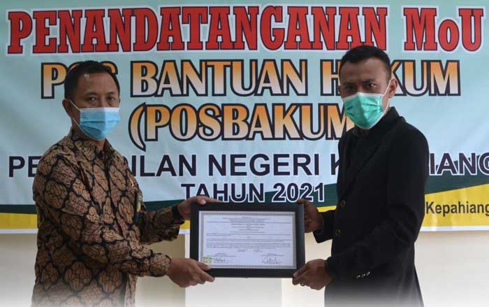 LBH Narendradhipa MOU dengan PN Kepahiang