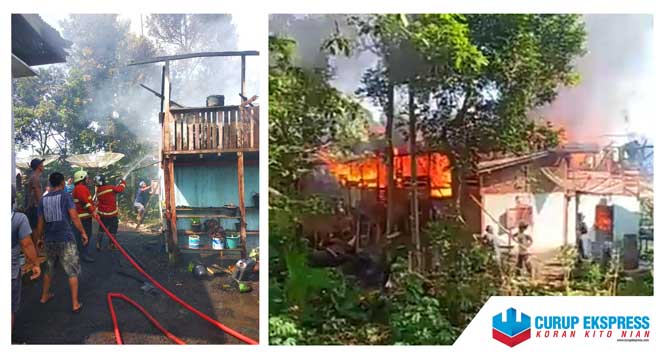 Korsleting Listrik, Rumah Warga Terbakar