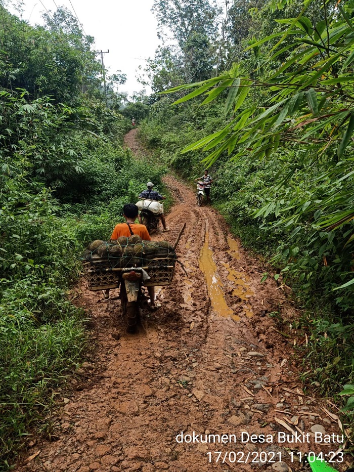 Jalan Rusak Parah, Warga Kesulitan Bawa Hasil Pertanian