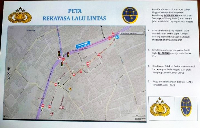 Di Jalan Merdeka Rejang Lebong, Mulai Berlakukan One Way