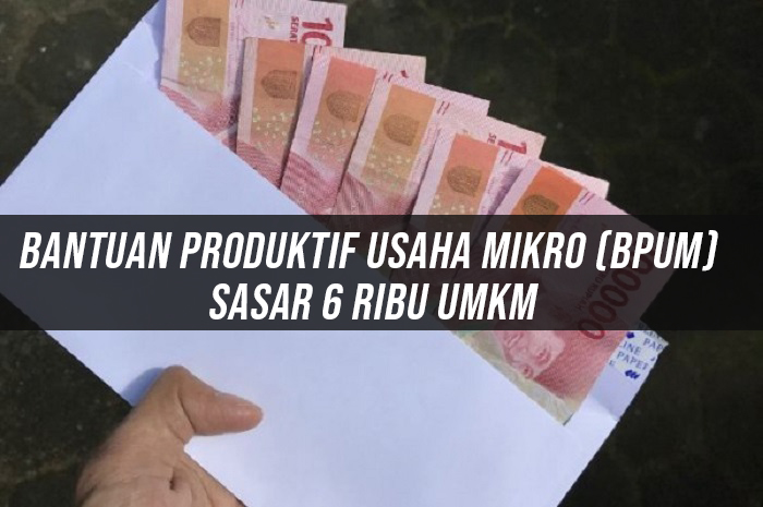 Bantuan Produktif Usaha Mikro (BPUM) Sasar 6 Ribu UMKM