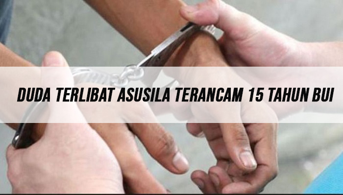 Duda Terlibat Asusila Terancam 15 Tahun Bui