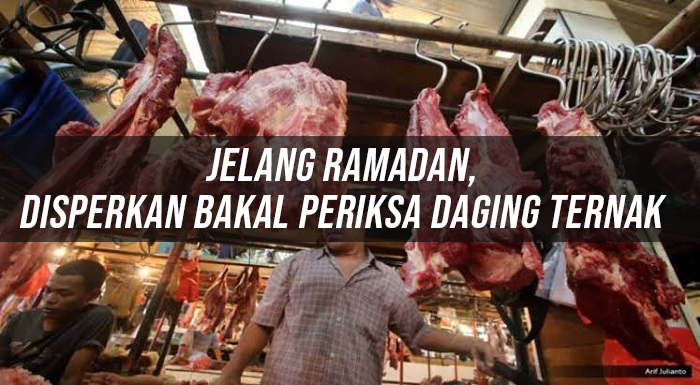 Jelang Ramadan, Disperkan Bakal Periksa Daging Ternak