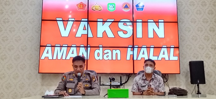 Sambut HUT Bhayangkara 2021, Polres Laksanakan Vaksin Covid-19 Serentak