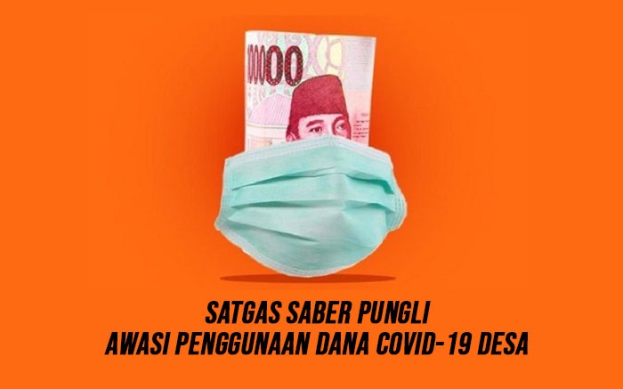 Satgas Saber Pungli, Awasi Penggunaan Dana Covid-19 Desa