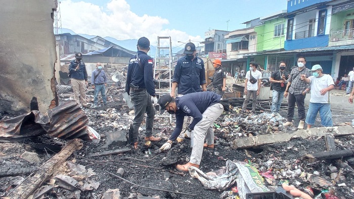 Hasil Bidlabfor Kebakaran Pasar Belum Keluar