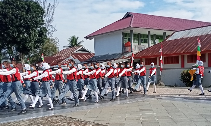 Upacara HUT RI Terpusat di Lapangan Dwi tunggal