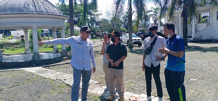 Langkah Awal Pembangunan Alun-alun Kota, Disparpora Bangun Sarana Penunjang