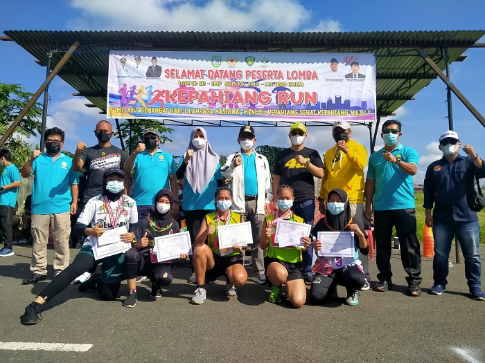 Atlet Gulat PON Juarai Kepahiang Run 2021