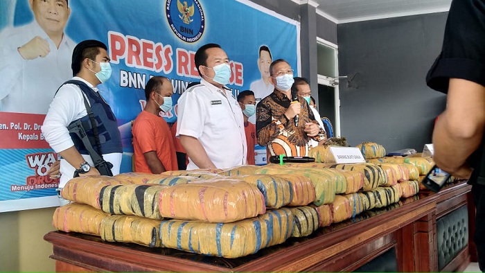 BNN Amankan 143 Kg Ganja, Senilai Rp 700 Juta