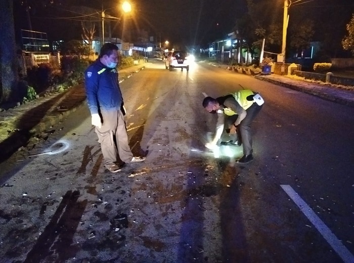 Adu Kambing, 2 Pengendara Motor Patah Kaki, TKP Depan Mapolsek Kepahiang