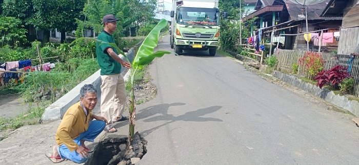 Kerusakan Badan Jalan Koordinasikan Dengan Pihak PT