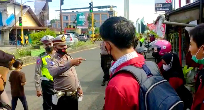 Peserta Demo dari Rejang Lebong Banyak Terkena Tilang