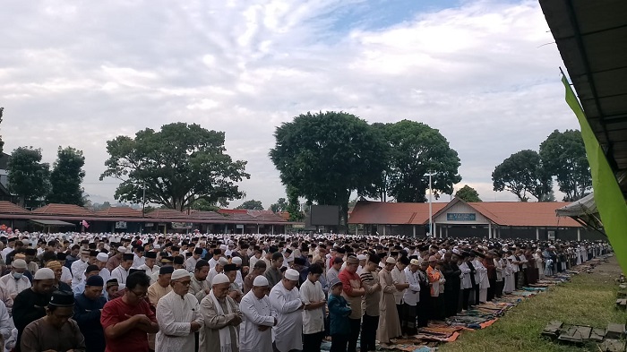 Penampakan Jamaah Muhammadiyah Salat Id Lapangan Setia Negara Curup