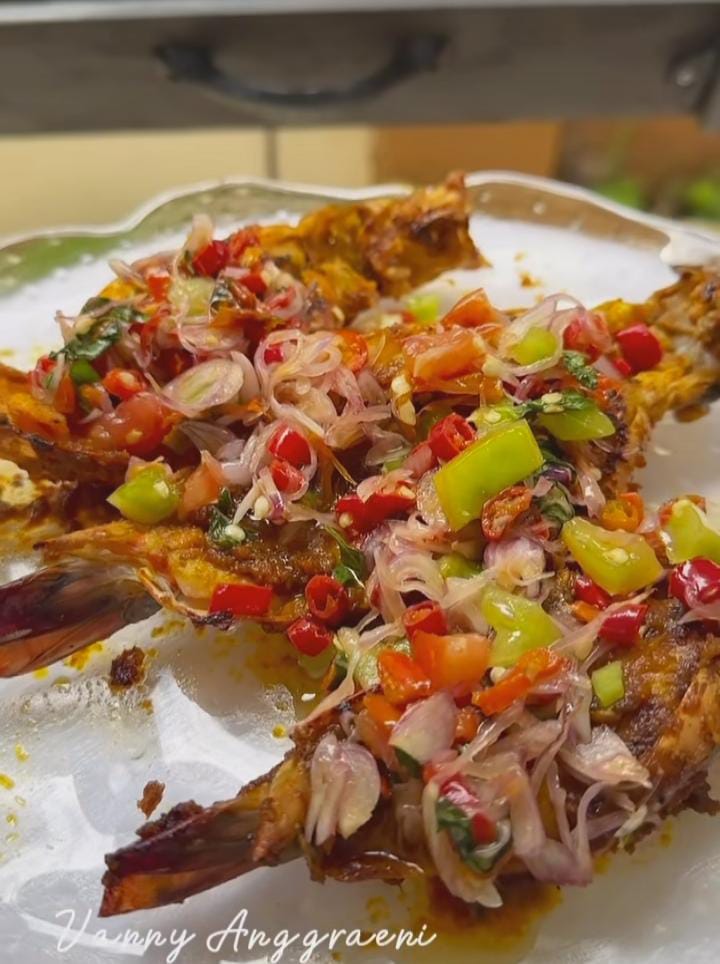 Resep Rumahan Udang Bakar Jimbaran Sambal Dabu-dabu 