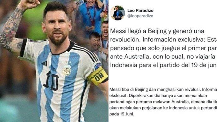 Messi Batal ke Indonesia, Ini Ciutan Jurnalis Argentina