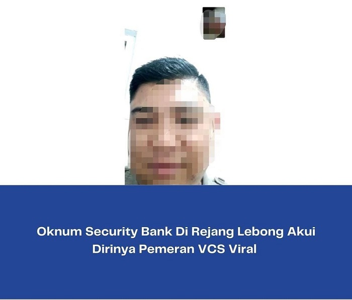 Sstt!! VCS 52 Detik Diduga Libatkan Oknum Satpam Bank di Rejang Lebong