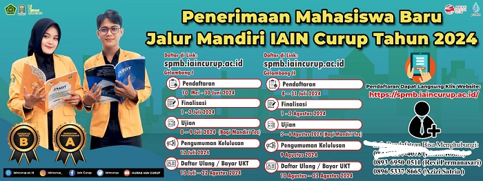 PMB Jalur Ujian Mandiri Gelombang II IAIN Curup Hingga 31 Juli, Buruan Daftar!