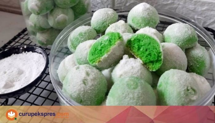 Resep Kue Putri Salju Pandan