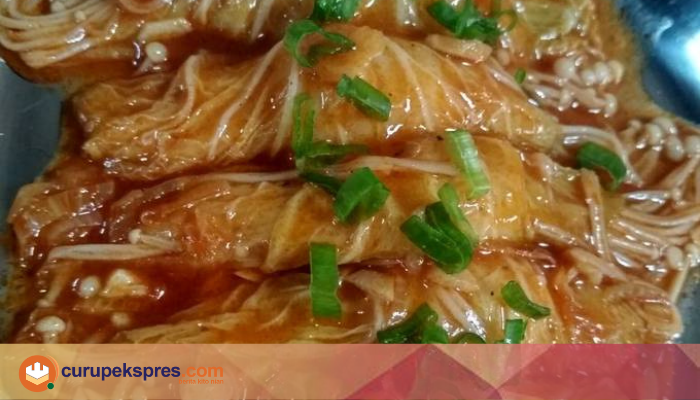 Resep Enoki Gulung Sawi Putih Ala Korean