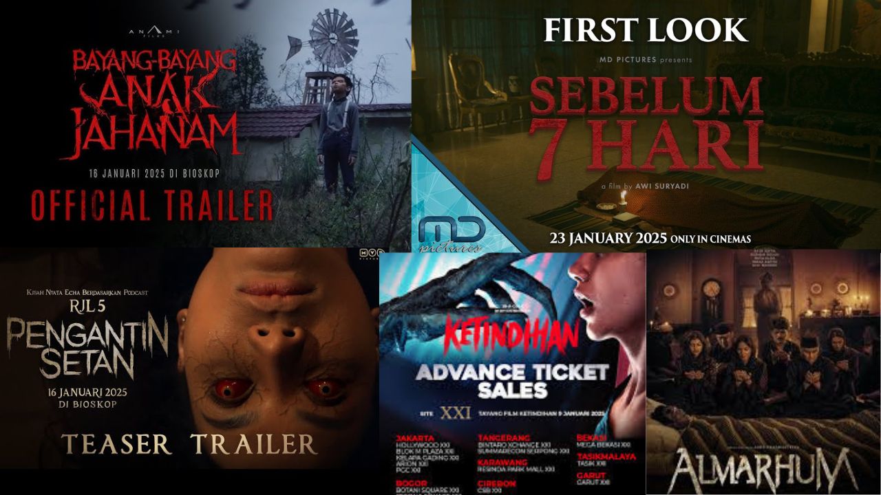  Jangan Sampai Kelewatan! Ini 5 Film Horor  yang Akan Tayang di Bioskop Pada Bulan Januari 2025