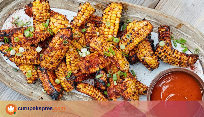 Resep Viral Spicy Garlic Cheese Corn Ribs