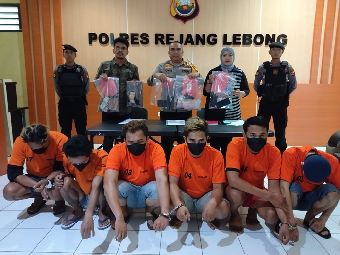 Polisi Amankan 6 Tersangka Kasus Narkoba di Rejang Lebong