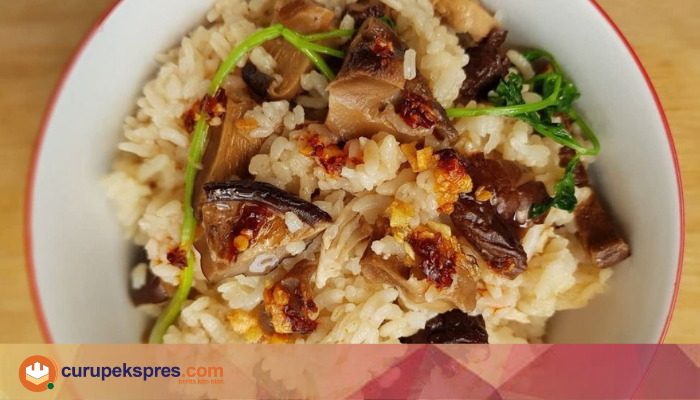 Menu Viral Nasi Jamur Rice Cooker Simple