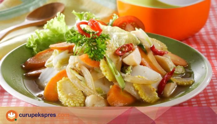 Menu Sehat Oseng Sawi putih Dan Jagung Manis