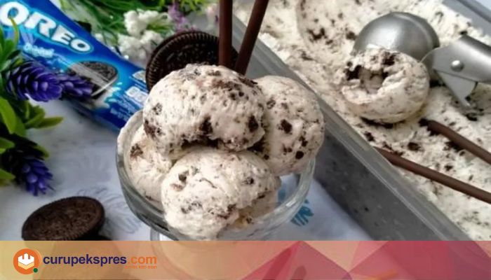 Cuma 3 Bahan Loh, Cara Mudah Membuat Es Cream Oreo Sendiri Dirumah.